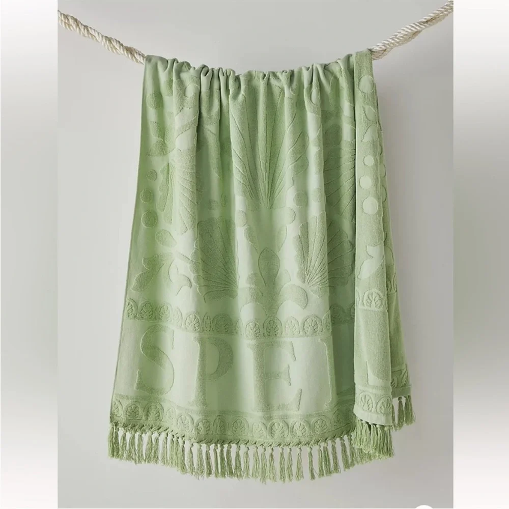 NWT Spell Seashell Beach Towel in Pistachio
